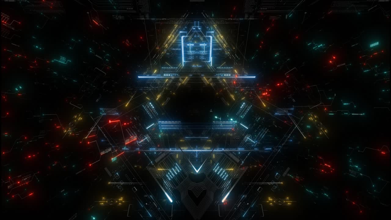 4k 기술 배경 애니메이션