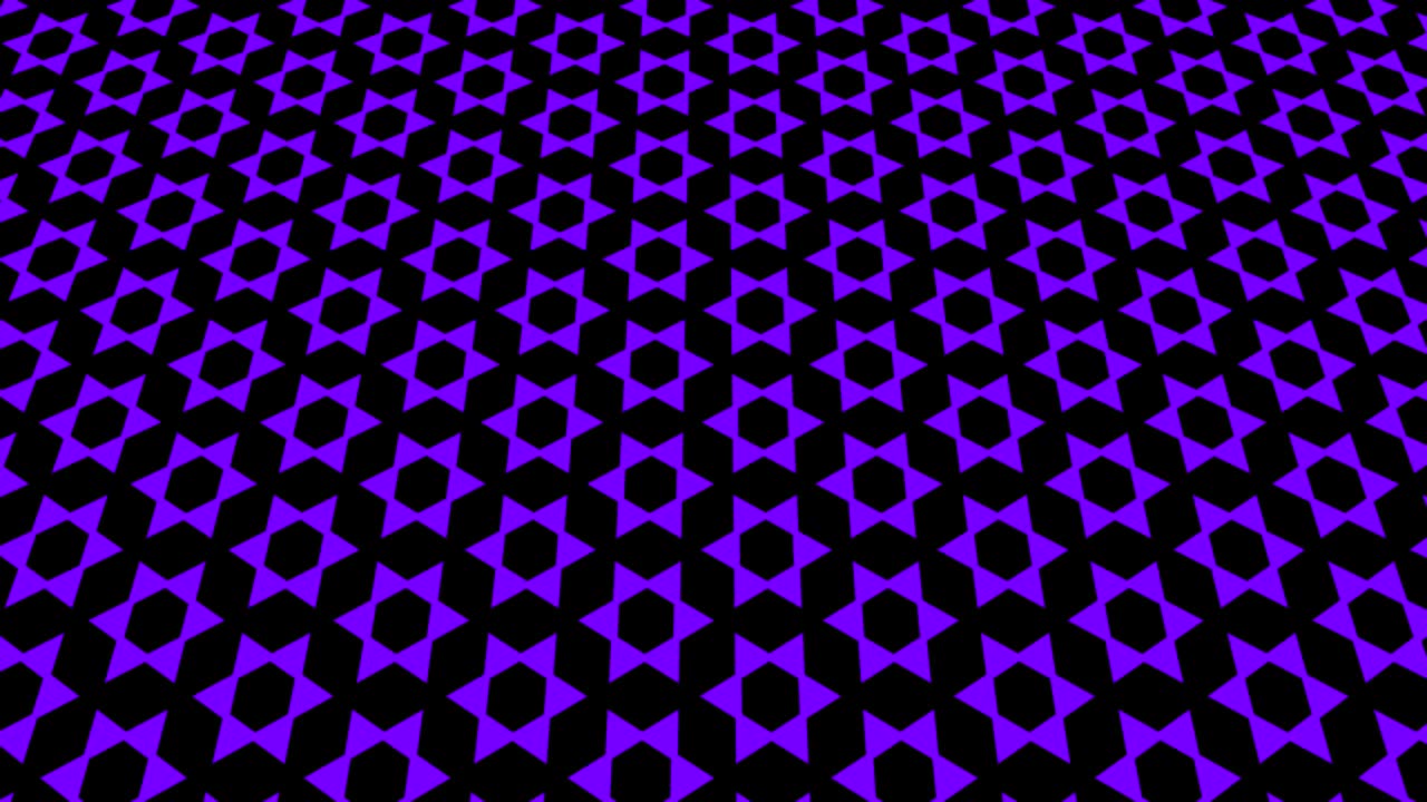 Graphic video pattern with geometric figures that tilts up and moves.