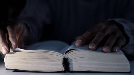 praying-to-God-with-bible-faithfully-worshipping-with-people-stock-footage-stock-video