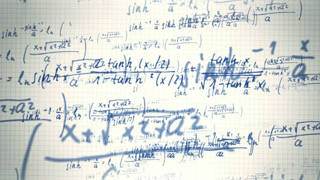 Animación-Tipográfica.-Presentación-De-Coloridas-Fórmulas-Matemáticas-Con-Símbolos,-Números-Y-Letras-Escritas-Sobre-Un-Fondo-Oscuro.-La-Cámara-Se-Mueve-Lentamente-Hacia-Abajo.-Perfecto-Para-Fines-Didácticos.