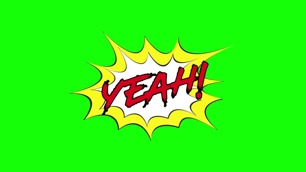 arte cómico discurso burbuja de burbuja con llave de croma