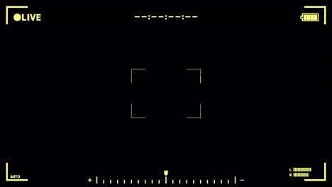 Camera frame LIVE animated overlay.  1080p - 30 fps - Alpha Channel (2)