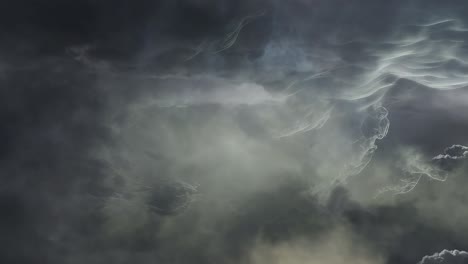 lightning fiercely on a thunderstorm 4k