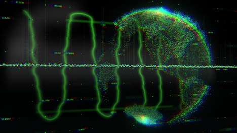 animación de glitch de televisión y gráficos en todo el mundo