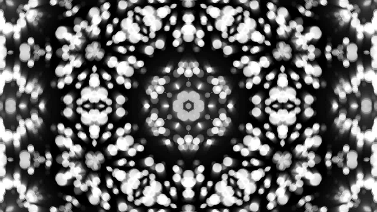 Abstract background with silver kaleidoscope