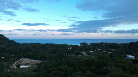 colorful tropical sunset in the dominican republic