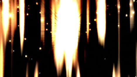 animation of stars and light trails on black background