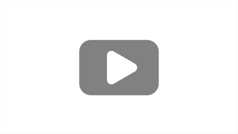 signo de video para reproductor de medios. diseño de icono animado. diseño de plantilla