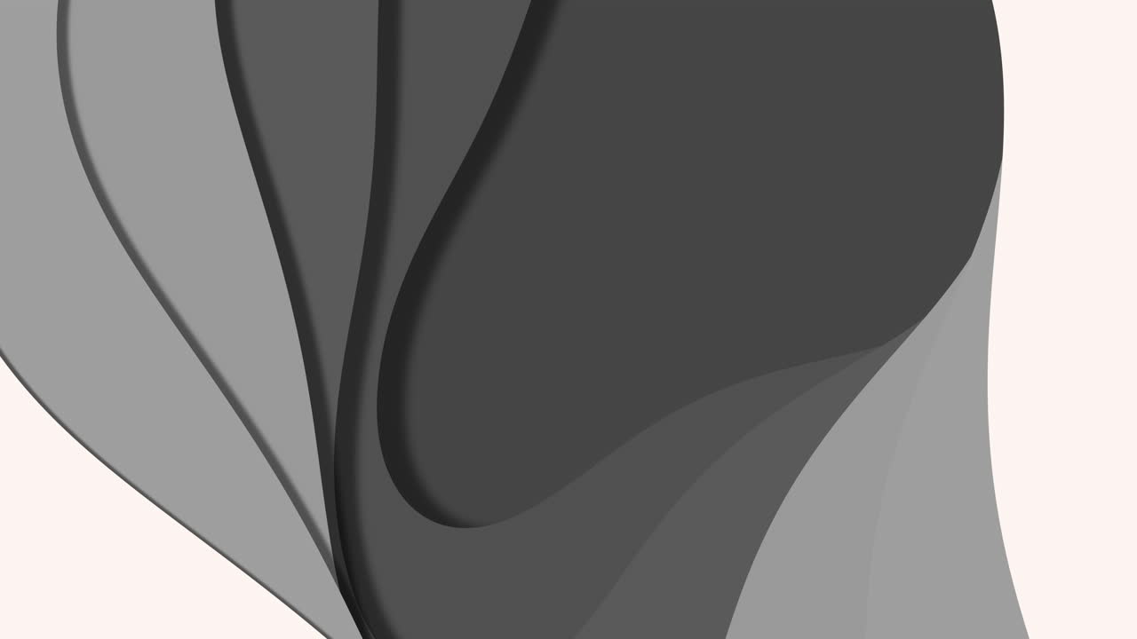 Black and white plastic paper cut waves pattern