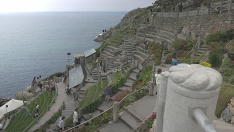 the minack theatre: a cliffside outdoor amphitheatre in cornwall, uk