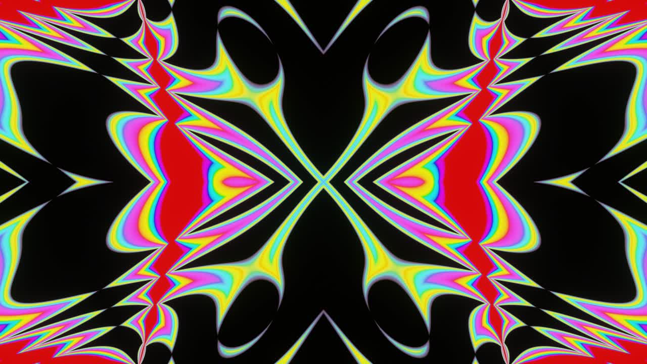 Astrazione amorfa multicolore e fluida per visualizzazioni VJ Loop