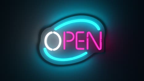 neon open sign