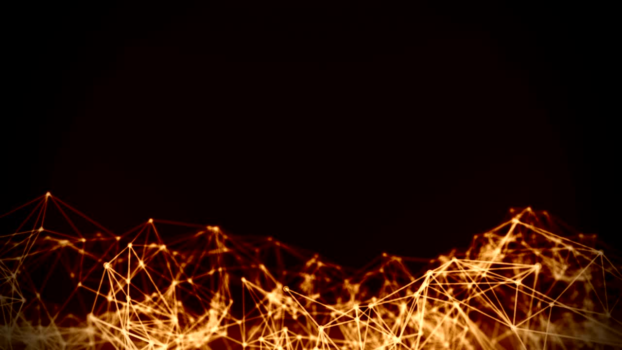 Futuristic polygon mesh with copy space.