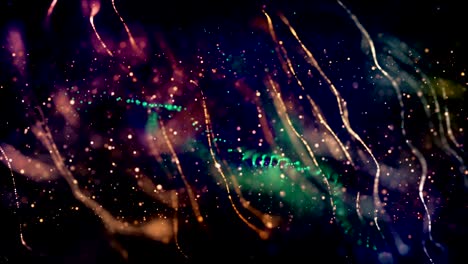 el fondo de partículas abstractas