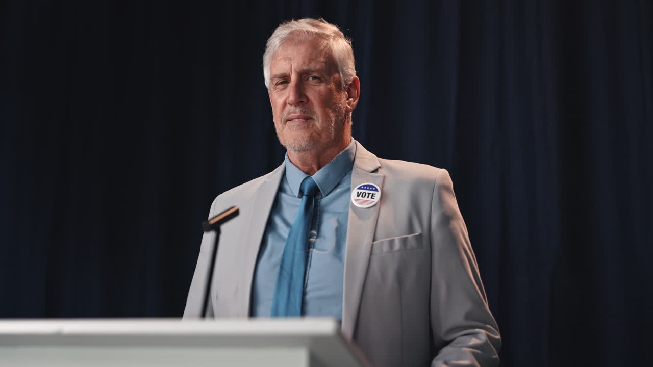 Political Candidate Giving Speech