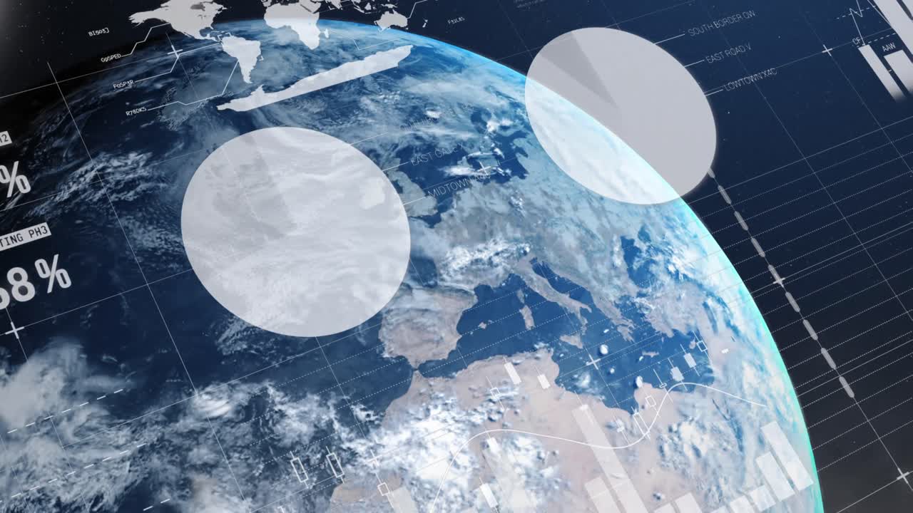 지구의 그래프와 차트를 그립니다.