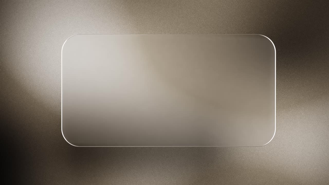 Pannello di vetro smerigliato astratto e pulito con sottile movimento di luce