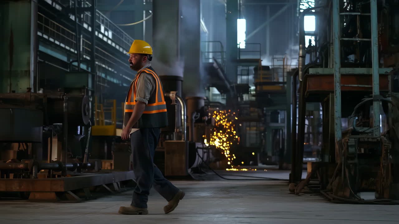 trabajador en una fábrica