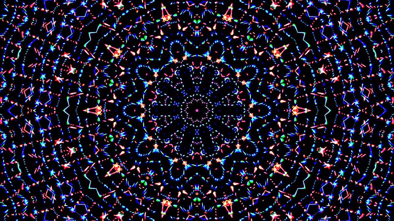 luz abstracta brillante que gobierna el color completo, caleidoscopio