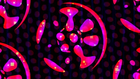 trippy psychedelic shapes for projecting at raves and music shows - 4k seamless loop motion background animation