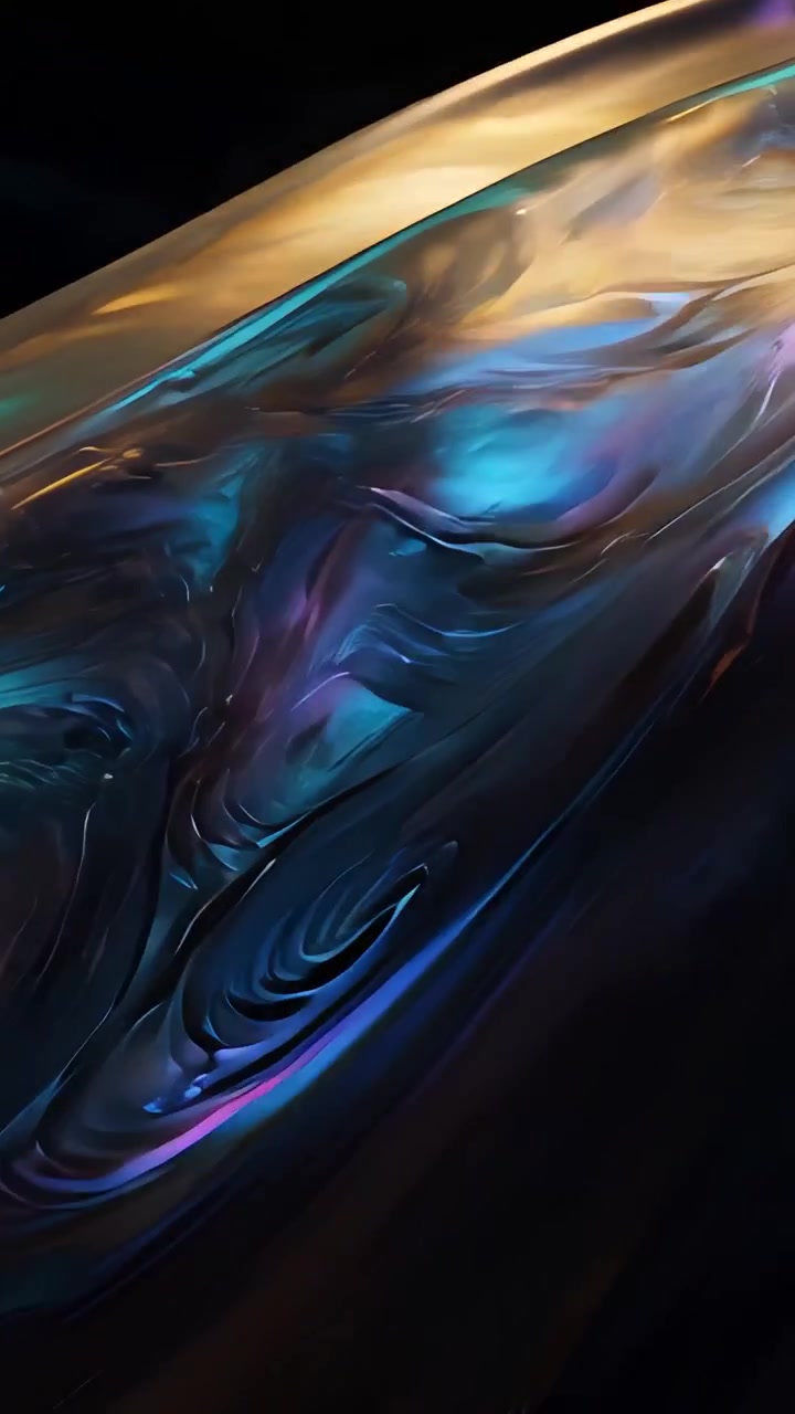 Abstract Metallic Waves Background 4K