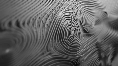 abstract silver swirls pattern with intricate lines