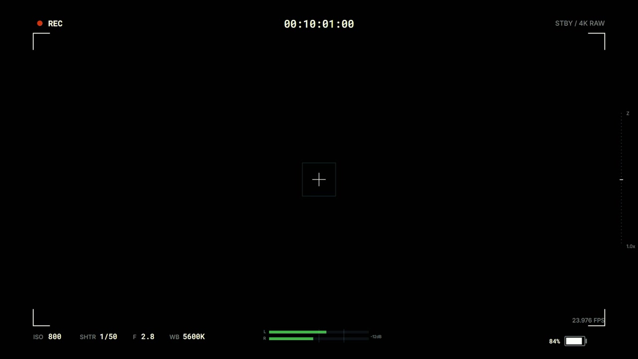 Digital Camera Viewfinder Interface Overlay