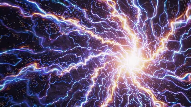 Vórtice cósmico místico com luz