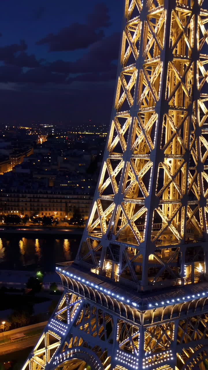 Eiffel Tower at Night, Paris
