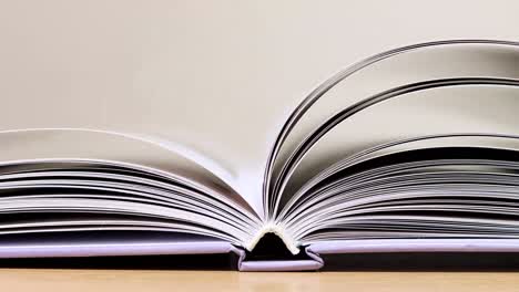 las páginas del libro se giran de principio a fin y hacia atrás. stop motion secuencias en bucle sin fisuras.
