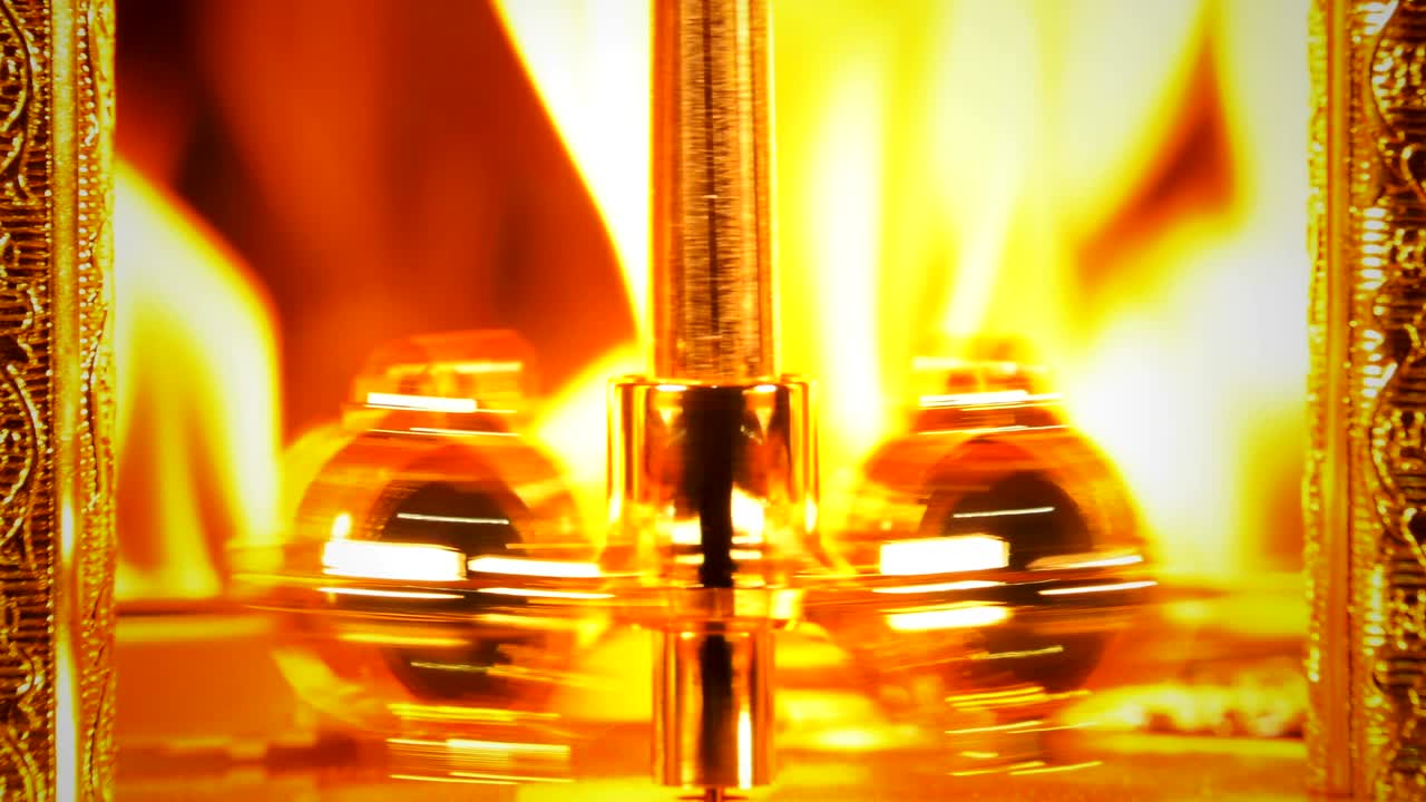 화재에 대한 시간 시계 불타는 시간