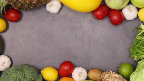 healthy lifestyle frame with copy space on dark background. stop motion