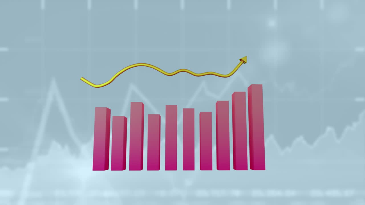 Chart showing changing statistics