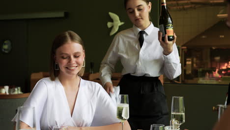 woman spending time in a restaurant