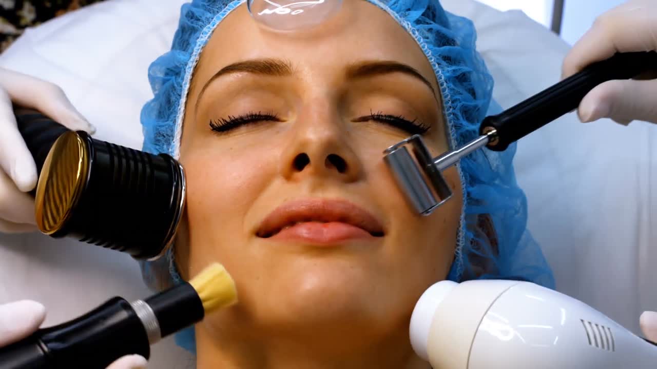 미용 치료를 받는 여성