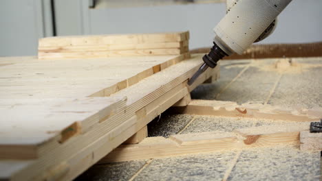 cnc woodworking machine in action