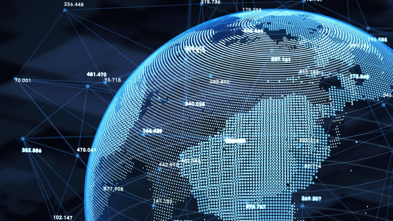 Big data and data computing, 3d rendering.