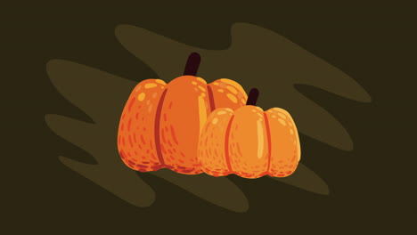 pumpkin autumn season fruit animation