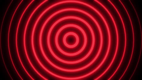 abstract red neon circles background