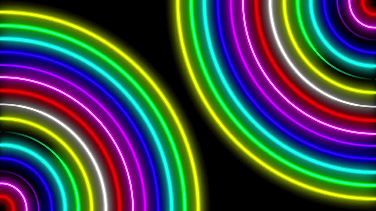 Neon line illumination animation motion graphics