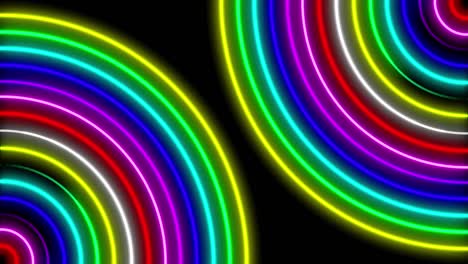 neon line illumination animation motion graphics