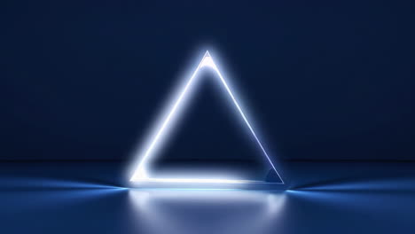 neon triangle background