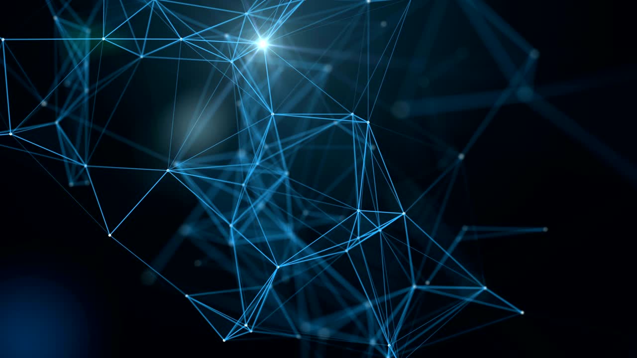 Plexus fantasy abstract technology.