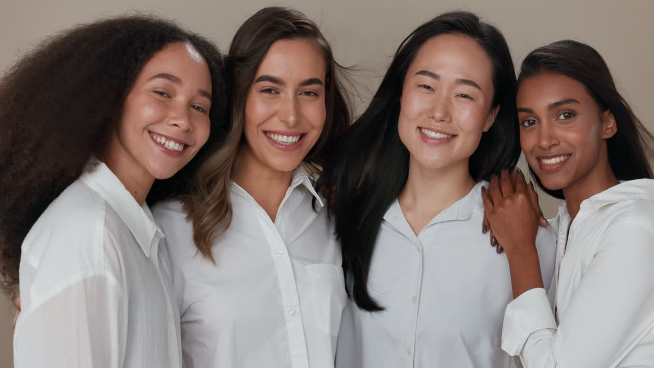 여성, 친구 및 다양성, 피부 관리