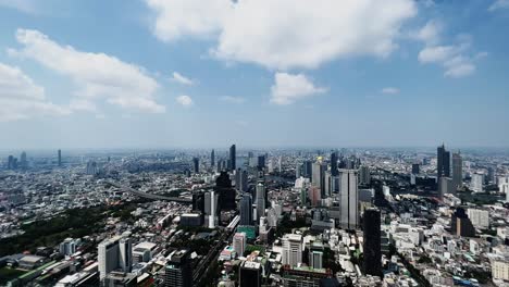 beautiful buildings from the top view of pattaya