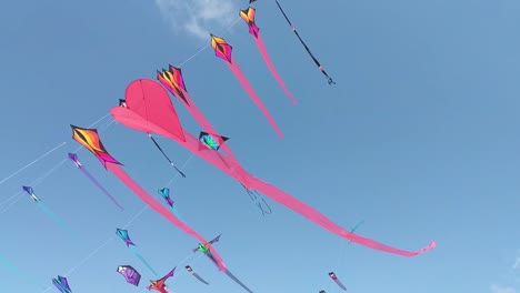 Kite-festival-in-Huntington-Beach,-California.-3-9-19