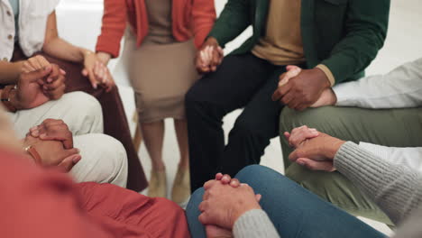 group of people, holding hands