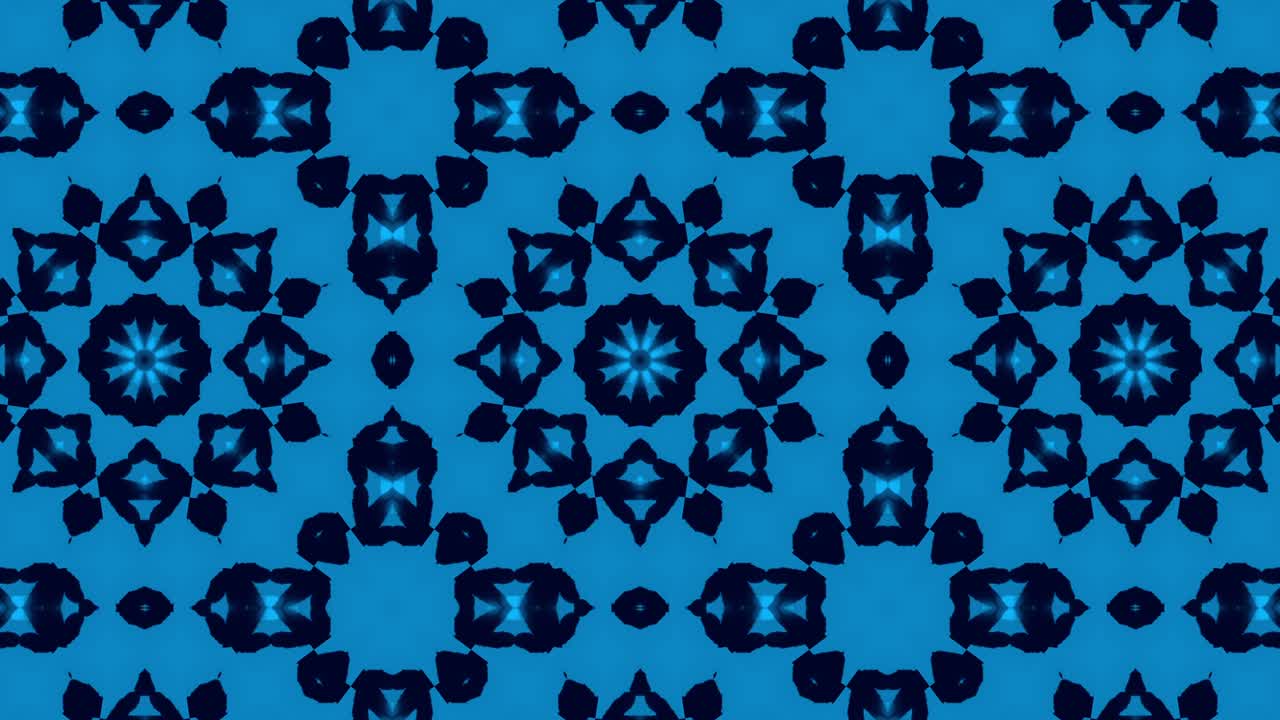 kaleidoscopio patrones de bucle sin costuras animación abstracto fondo gráfico en movimiento multicolor.