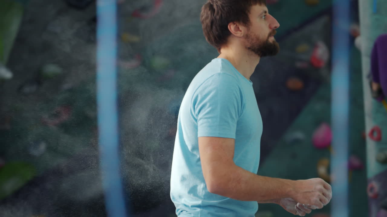 Father and Daughter Rock Climbing