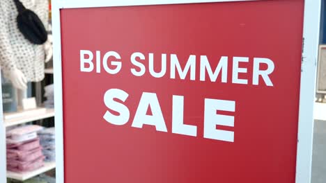 big summer sale sign